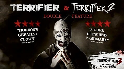 DOUBLE FEATURE: 𝕋eяяi𝒻ier1&2 (2016/2022 Full Movies) | Horror/Slasher | 🚨 SERIOUS WARNING: Unrated (Nudity and Heavy Gore) | #HappyHalloween 🎃