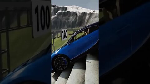 Strange cars go down the stairs