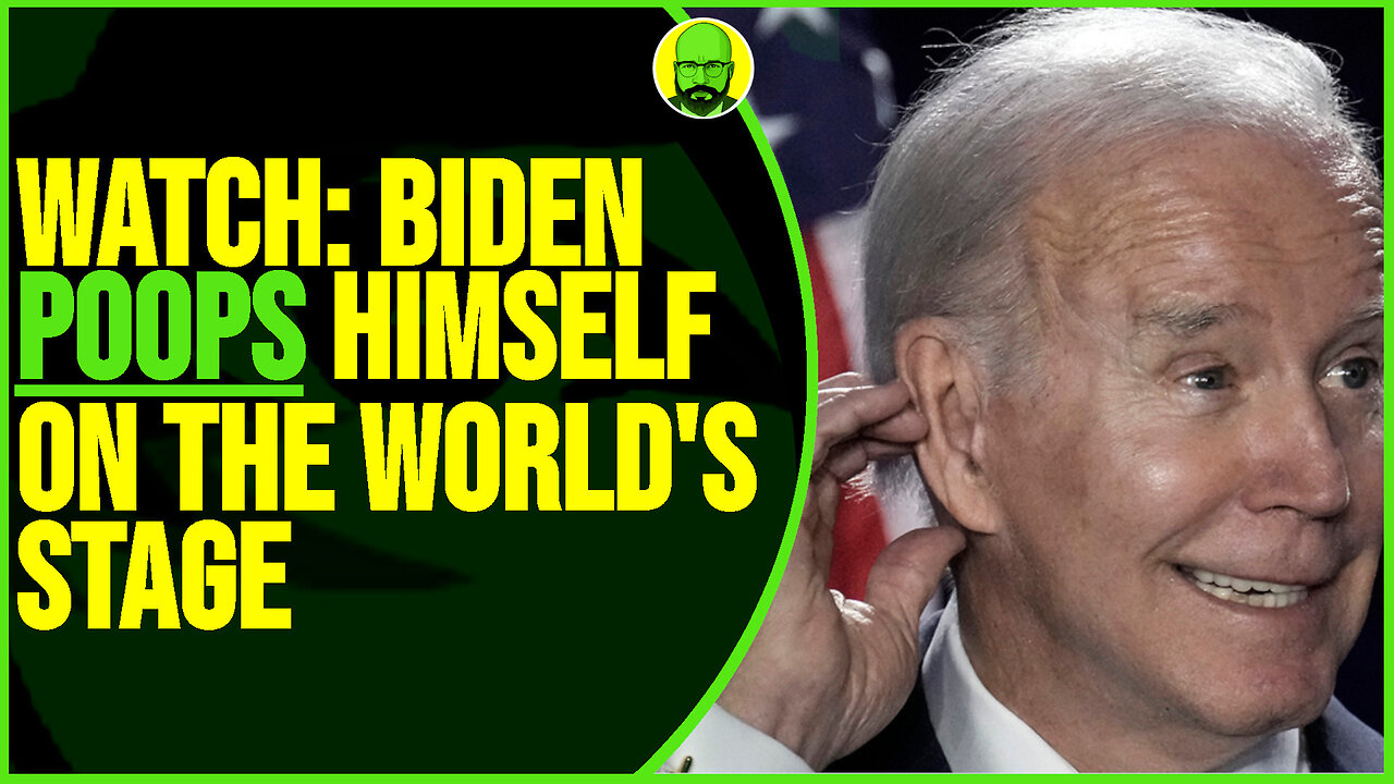 WATCH BIDEN POOPS HIMSELF ON THE WORLDS STAGE