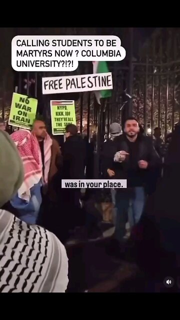 More from Columbia University - Let's all be Martyrs and Shahids!