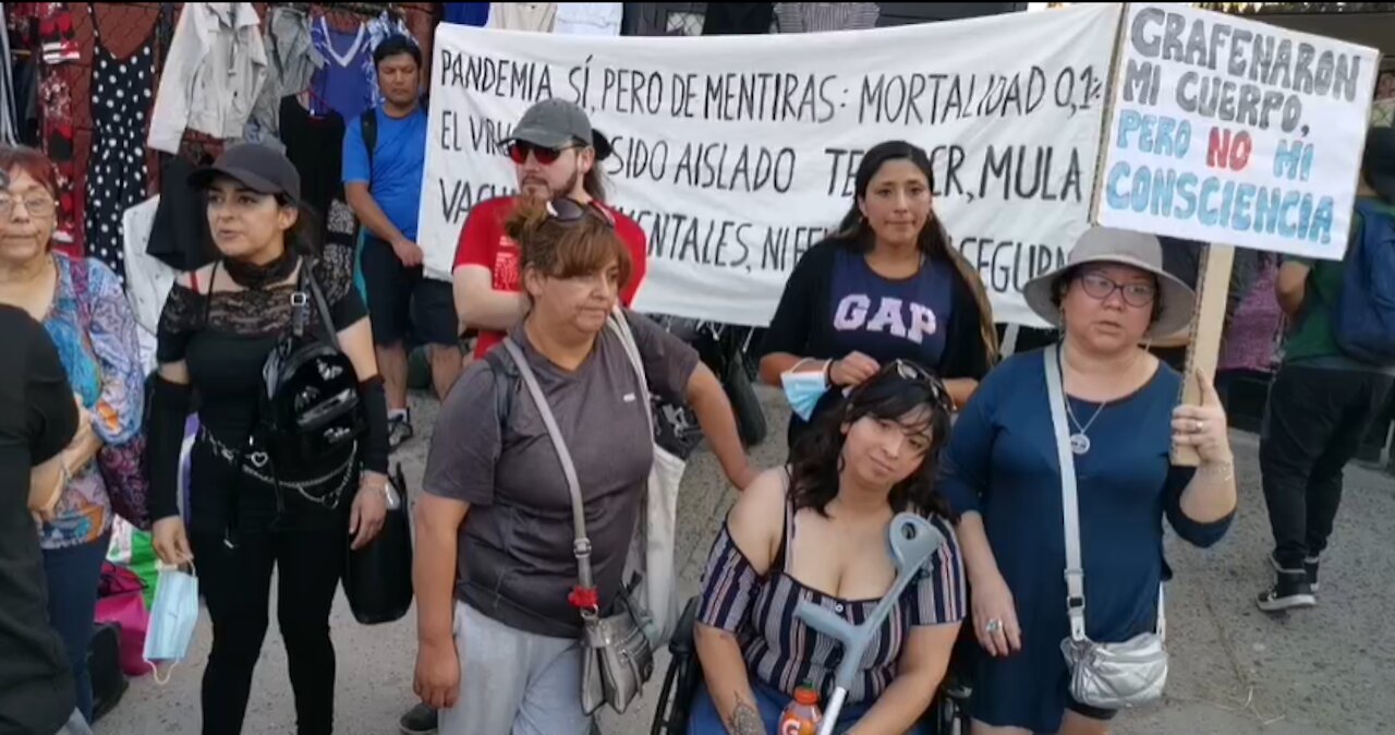 Desde el Parque Santa Mónica en Recoleta (Chile), Diciembre 2021