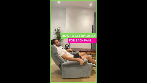 How To Get Out Of A Chair With Back Pain #shorts
