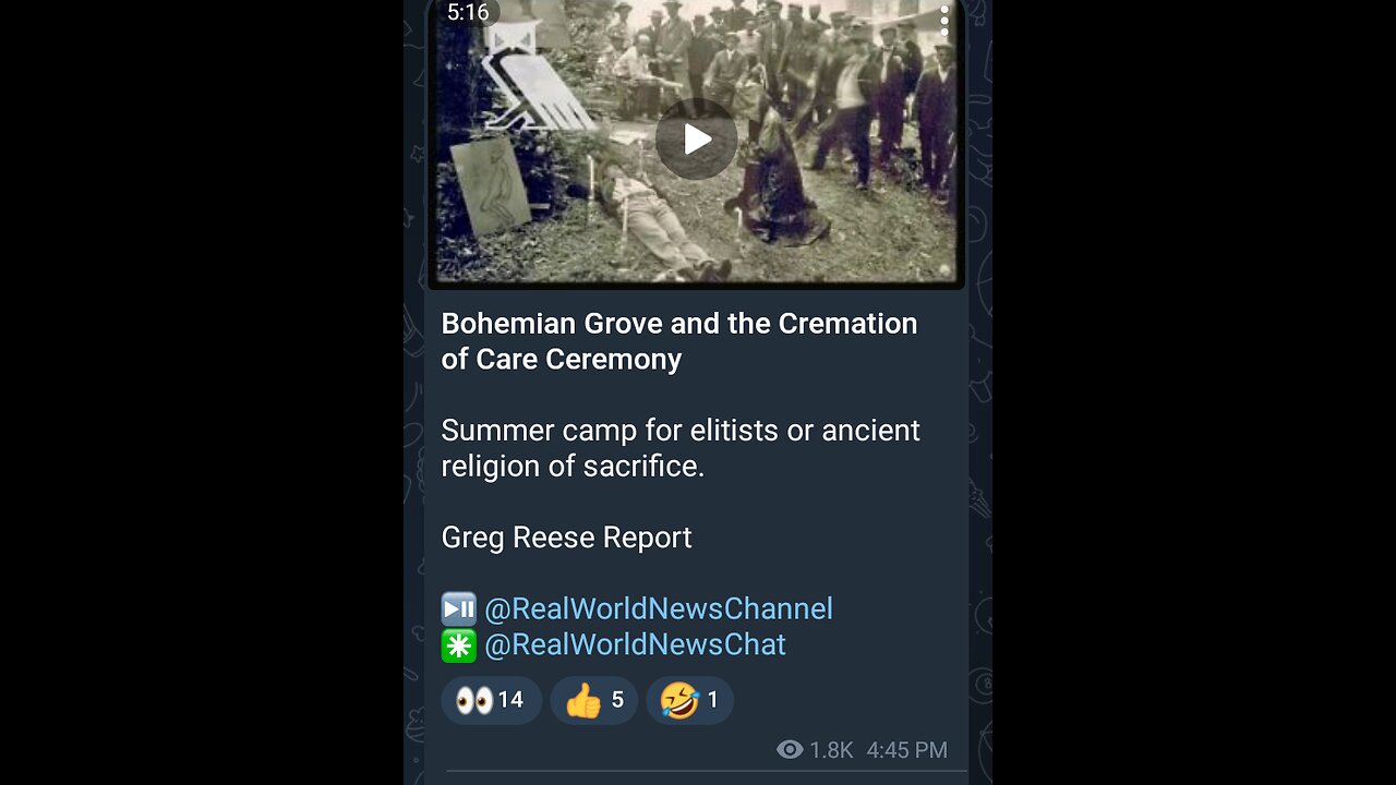 Greg Reese talks about Bohemian Grove