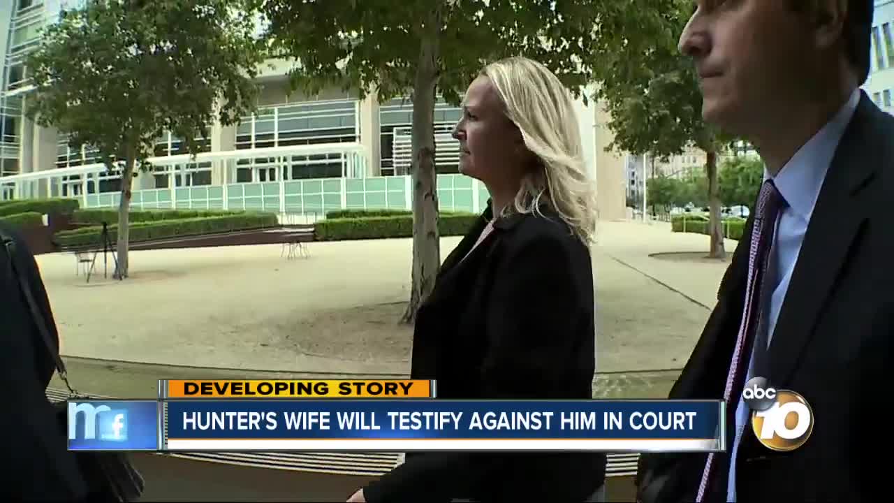 Hunter's wife will testify against him in court