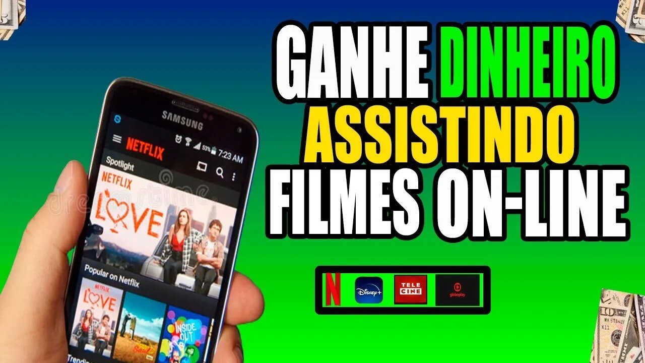 GANHE R$564,00 ASSISTINDO FILMES ONLINE- GANHAR DINHEIRO em CASA (DE GRAÇA)