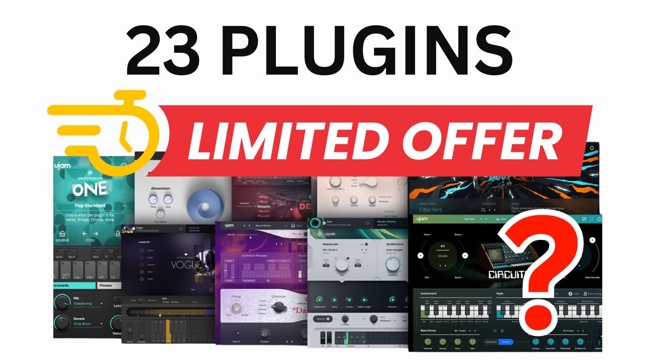 23 PLUGINS VST AU Komplete Kontrol, Maschine UJAM QUICK LOOK GUITARS DRUMS FX PIano SYnth