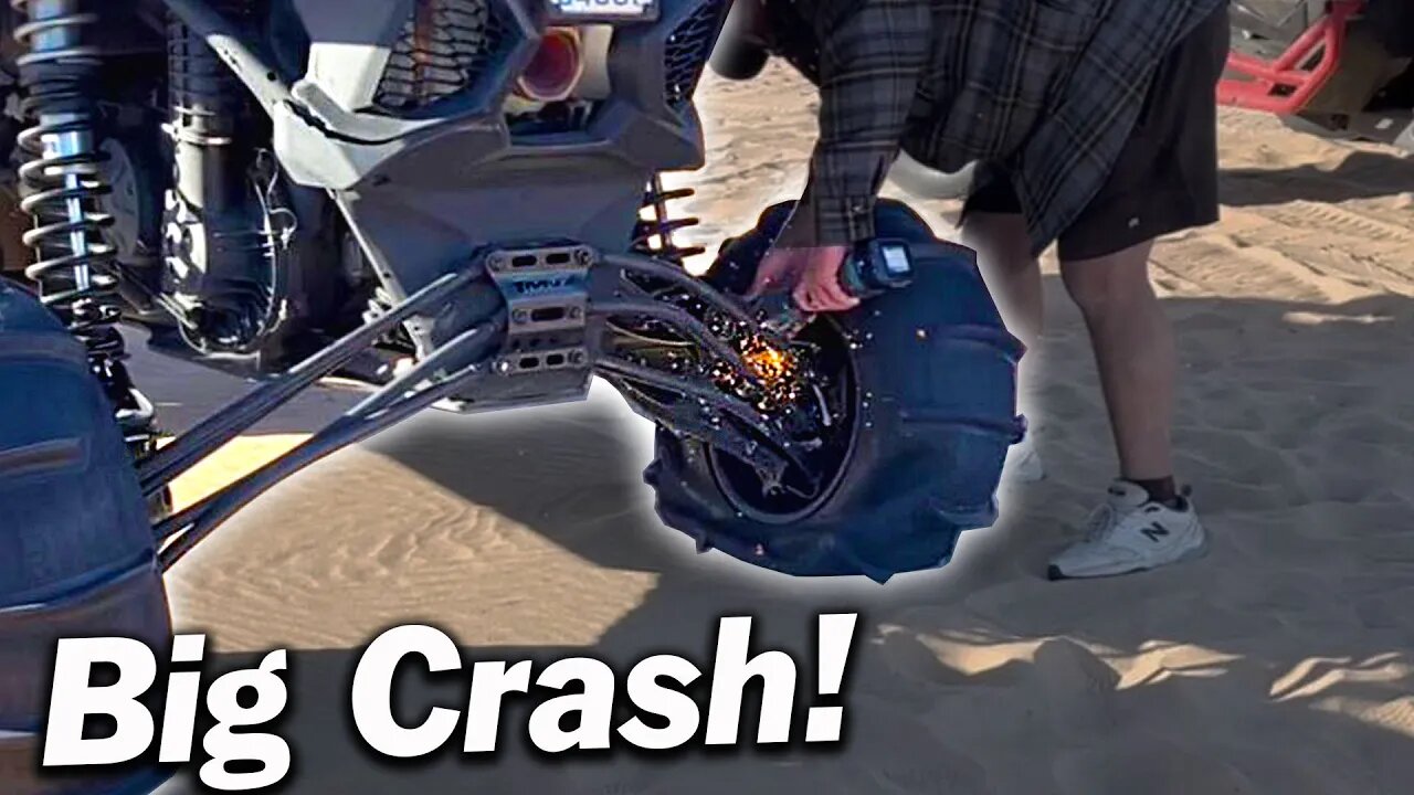 Can am X3 Gets totaled at Glamis Sand Dunes!