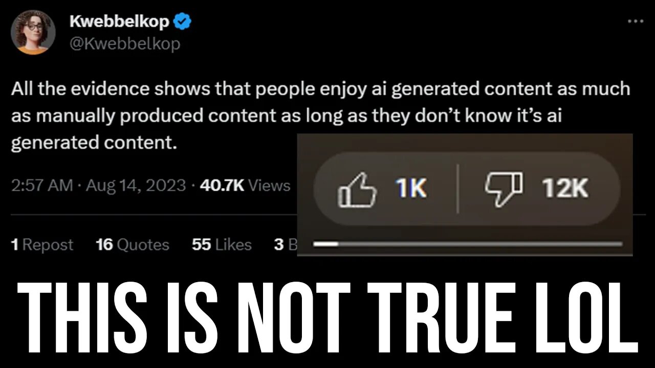 Kwebblekop Is Taking Such A Massive L On This...
