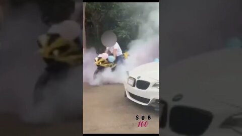 YAMAHA R1 BMW 240 BURNOUTS