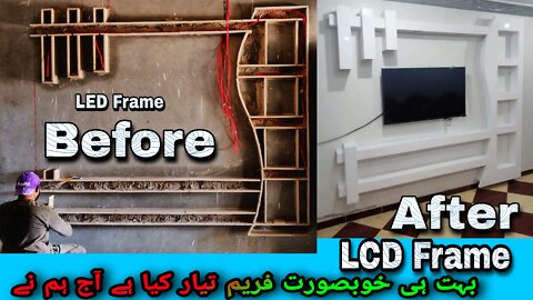 Gypsum LCD Wall Unit Desing 2022 Gypsum Decoration Ideas LCD TV Wall Desing Tv Cabinet