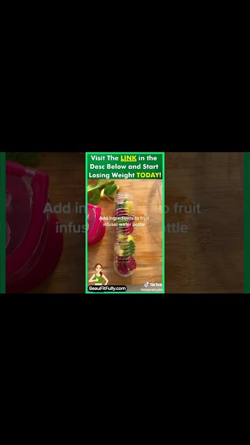 Fruit Infused Water For Weight Loss & Detox #tiktok #weightloss #drink #shortvideo #ytshorts #shorts