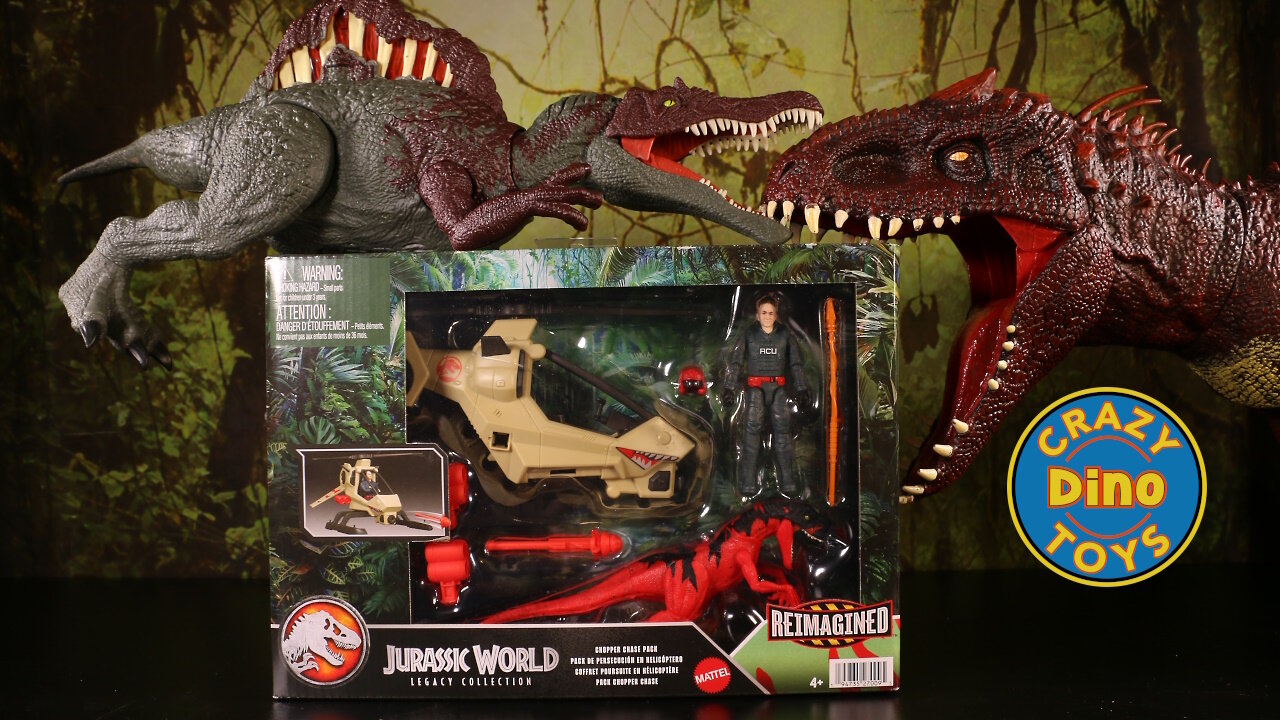 New Jurassic World Legacy Collection Chopper Chase Pack unboxed Chaos Theory Dinosaur Toys