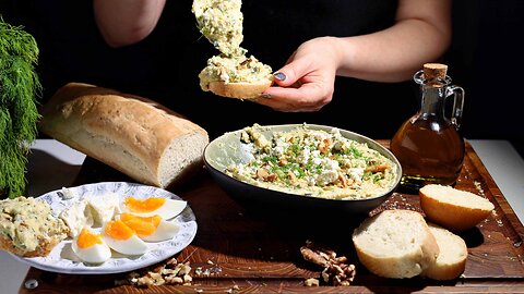 Creamy Zucchini Spread with Eggs and Feta