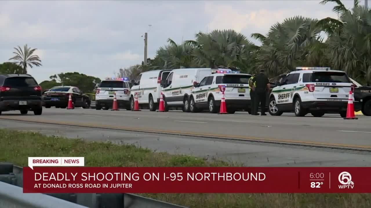 Deadly shooting on I-95 in Jupiter causes major northbound traffic delays