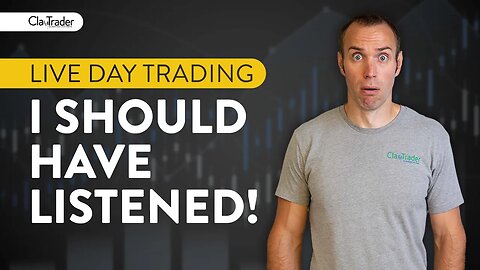 [LIVE] Day Trading | Ugh! I Should Have Listened!