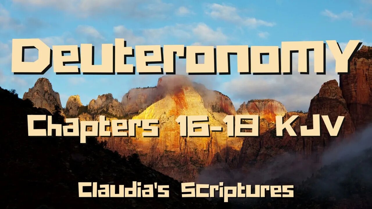 The Bible Series Bible Book Deuteronomy Chapters 16-18 Audio