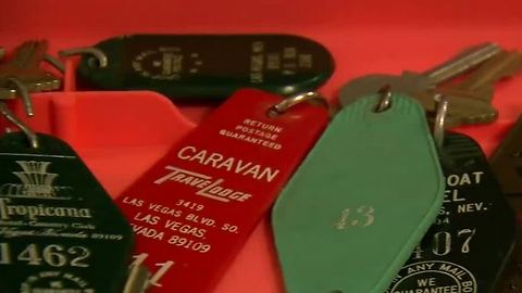 Las Vegas woman's hotel room key collection bridges gap to history