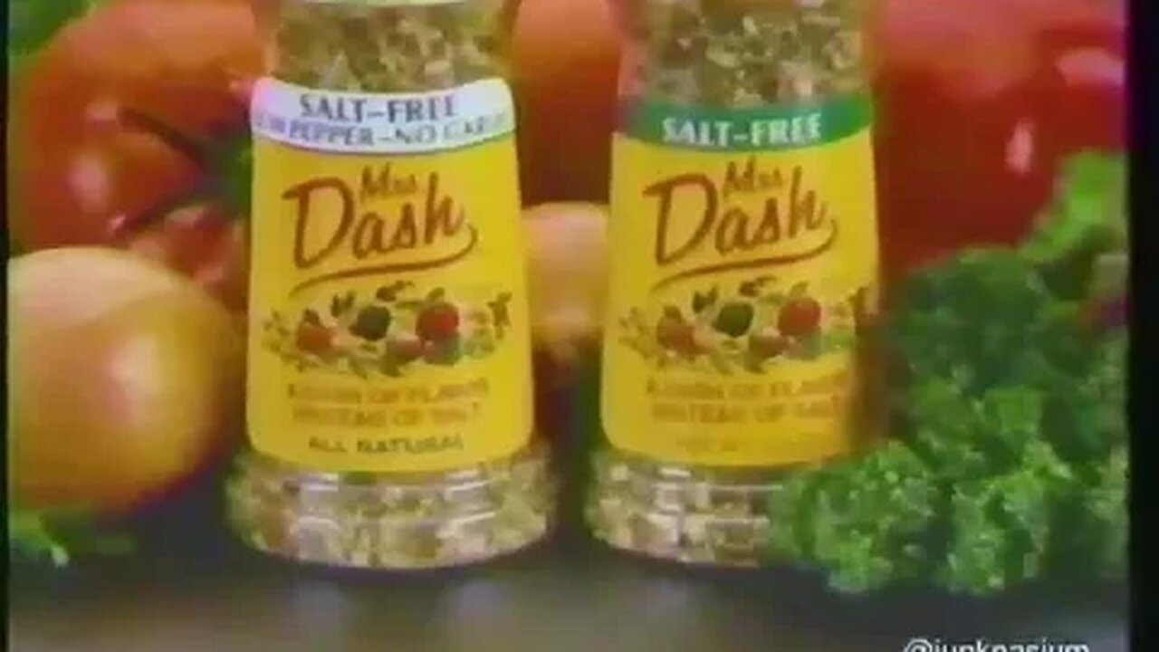 1986 "Hey Stop Using So Much Salt" Mrs. Dash Commercial