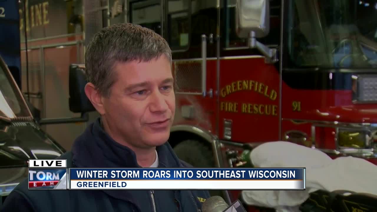 Greenfield fire chief asks citizens to watch for firefighters during snowstorm