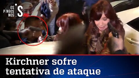 Brasileiro aponta arma para Cristina Kirchner na Argentina e é preso; veja vídeo