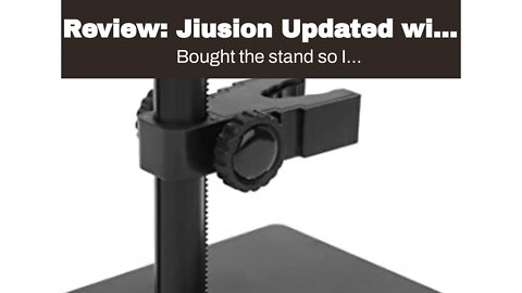 Review: Jiusion Updated with 2 Lamps Aluminum Alloy Universal Adjustable Professional Base Stan...