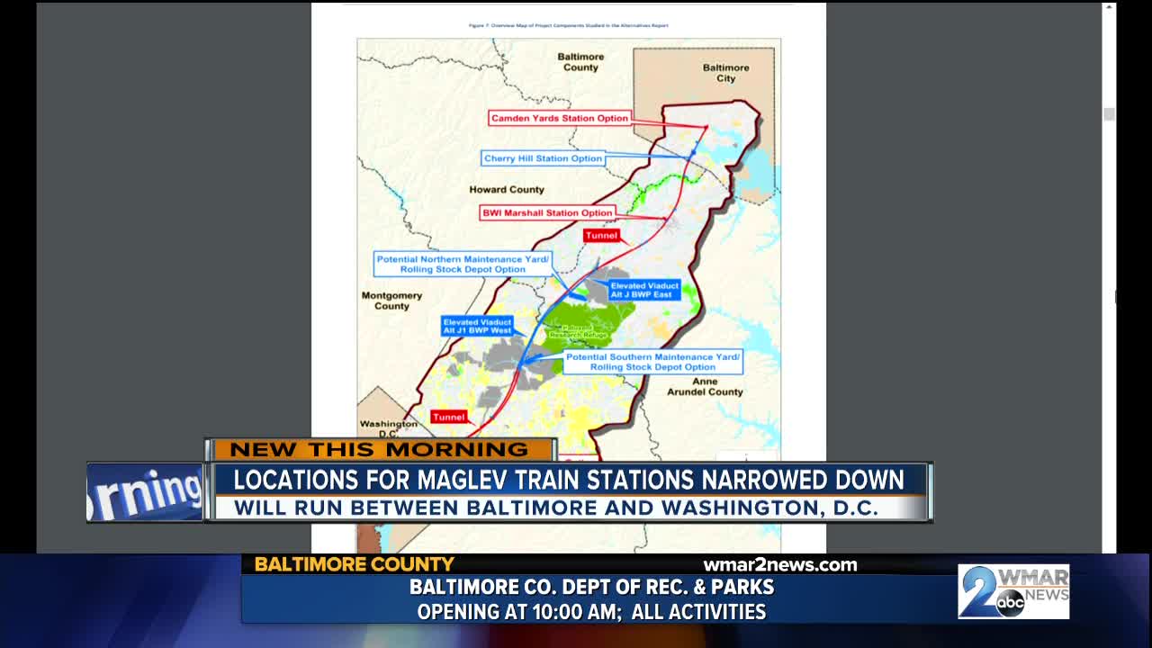 Locations for Maglev train stations narrowed down