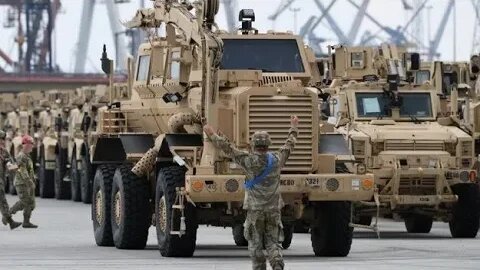 US Military Equipment Arrive In Poland