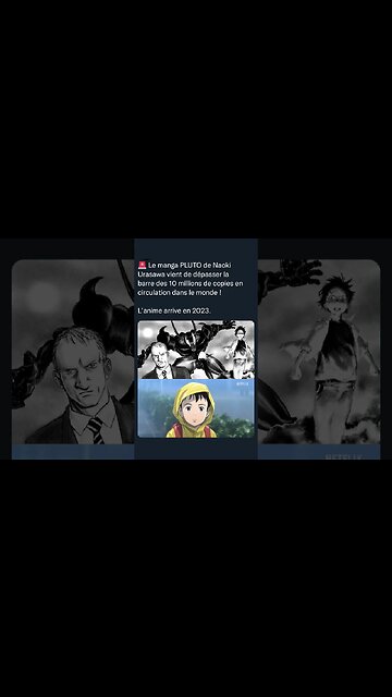 Le manga PLUTO de Naoki Urasawa dépasse les 10 millions copie dans le monde !L’anime arrive en 2023