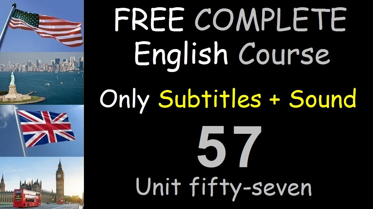 Irregular verbs - Lesson 57 - FREE COMPLETE ENGLISH COURSE FOR THE WHOLE WORLD