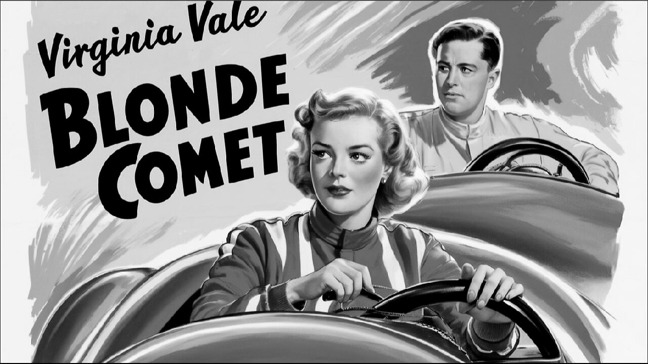 BLONDE COMET (1941) Virginia Vale, Robert Kent & Barney Oldfield | Action, Romance | B&W