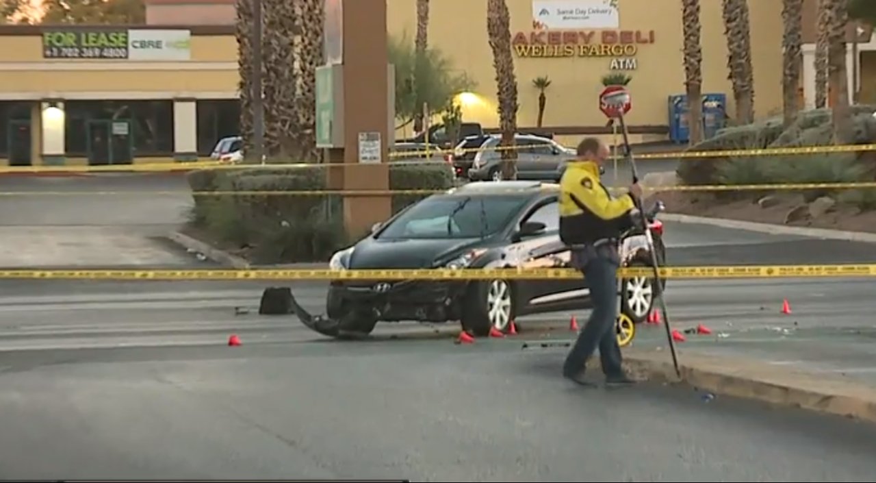 Police investigate critical crash involving pedestrian in east Vegas