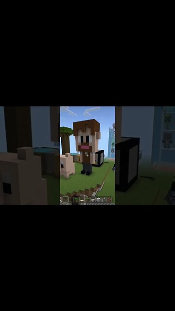 MINECRAFT: JAZZGHOST EM UMA BARALHA DE SKYBLOCK #shorts