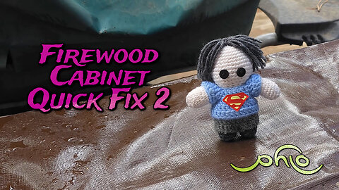 Firewood Cabinet Quick Fix 2