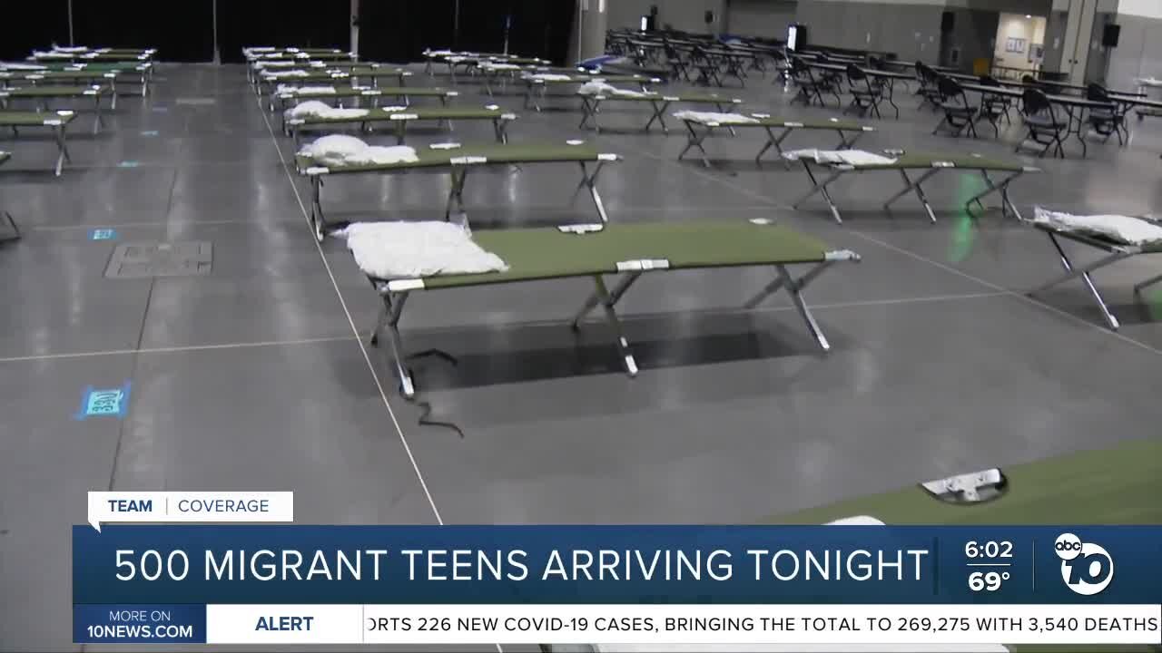 Hundreds of migrant teens coming to San Diego for temporary shelter