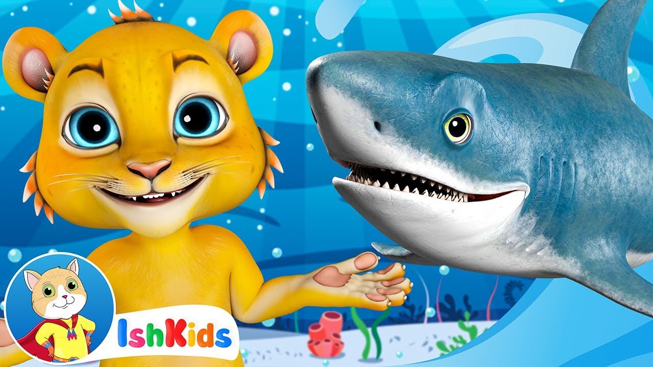 Baby Shark & Lion | Baby Shark Doo Doo Doo Doo | Nursery Rhymes & Kids Songs