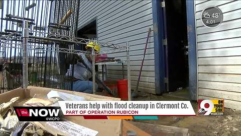 Veterans help with flood cleanup