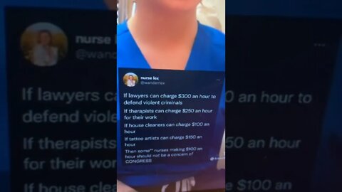 #nurselex. Why is congress interested in nursing. Lawyers make way more