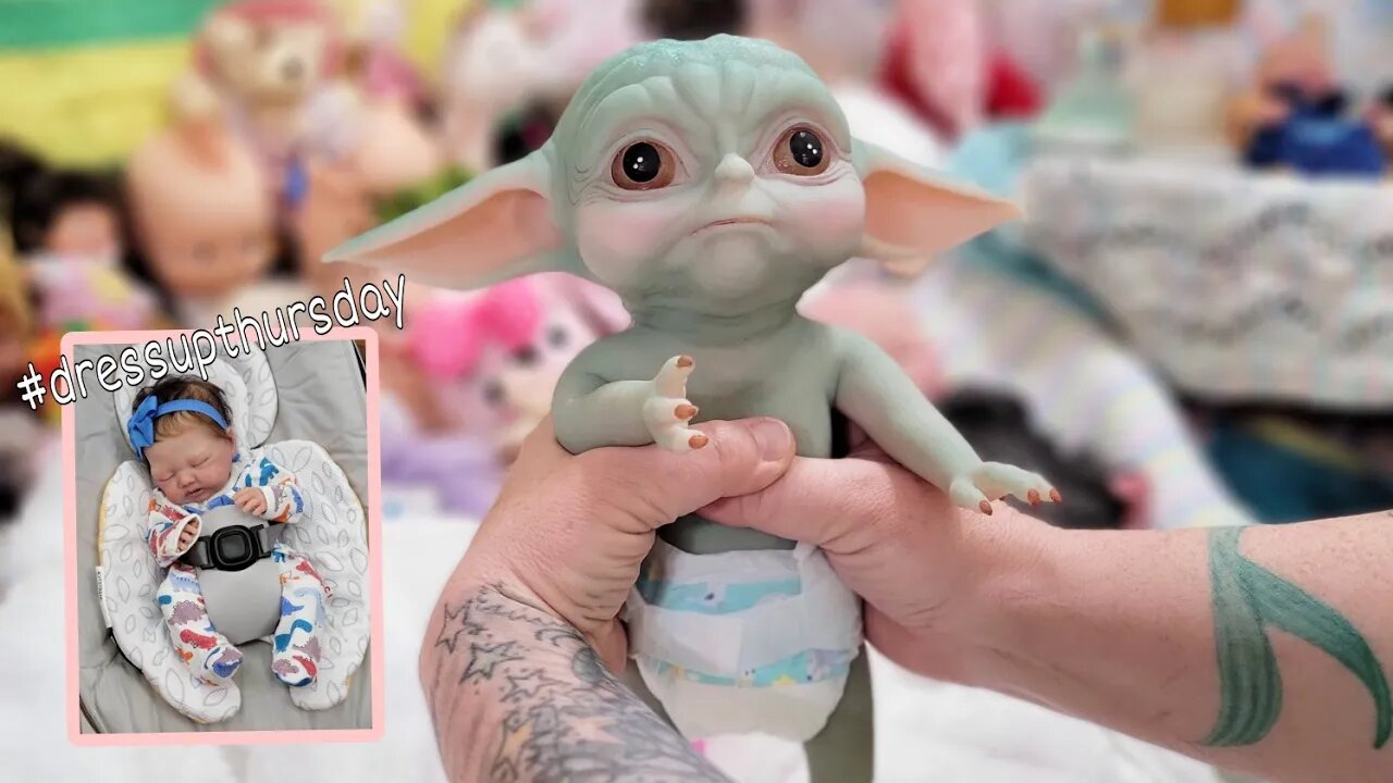 Shopping for Preemie Silicone Baby| Meet My New Yoda Baby| Changing Reborn Baby Dolls| nlovewithre..