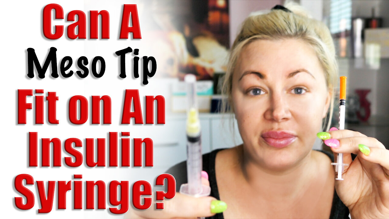 Can A Meso Tip Fit on An Insulin Syringe? DIY Basics YOU should know | Code Jessica10 saves you $$$