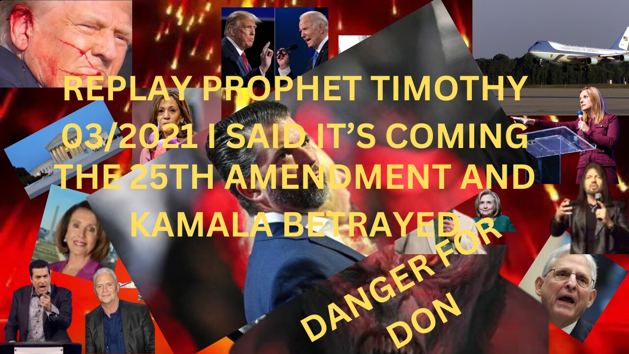 DANGER/ Donald Trump Jr/ 03/2021 25th Amendment Joe Biden Kamala Betrayed