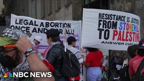 Protesters start arriving in Chicago ahead of the Democratic National Convention