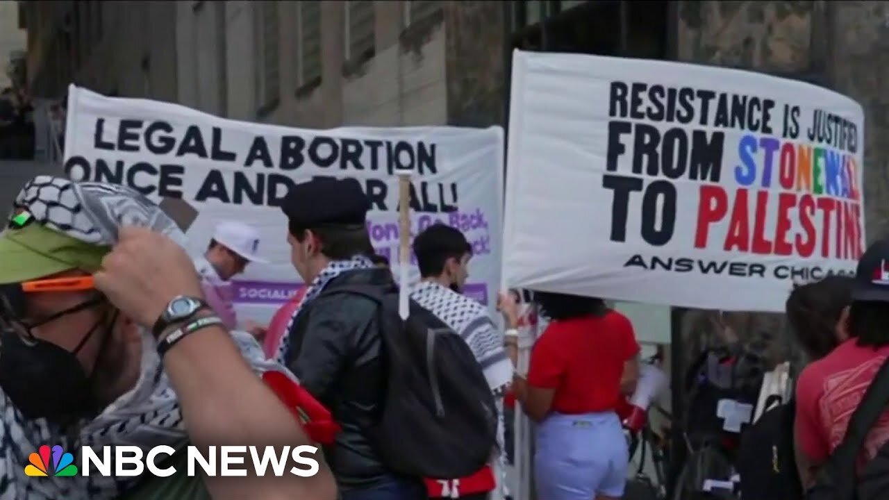 Protesters start arriving in Chicago ahead of the Democratic National Convention