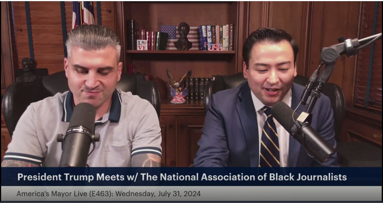 America's Mayor Live (E463): President Trump Meets w/ The National Association of Black Journalists