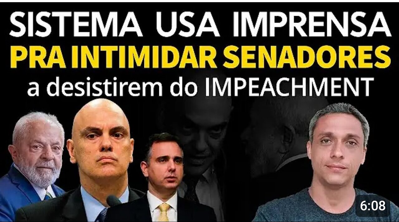 Total despair! SYSTEM uses the press to INTIMIDATE senators and withdraw support for IMPEACHMENT