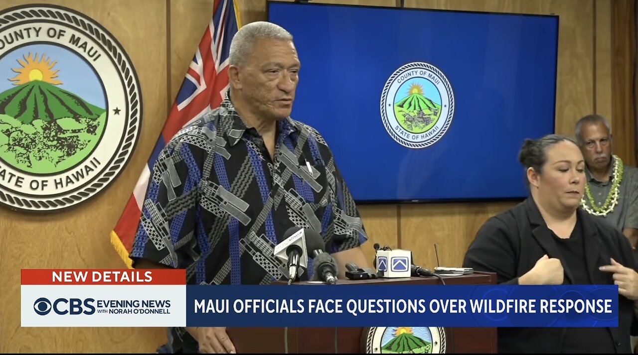 Maui Mayor Faces Hard Questions From CBS News