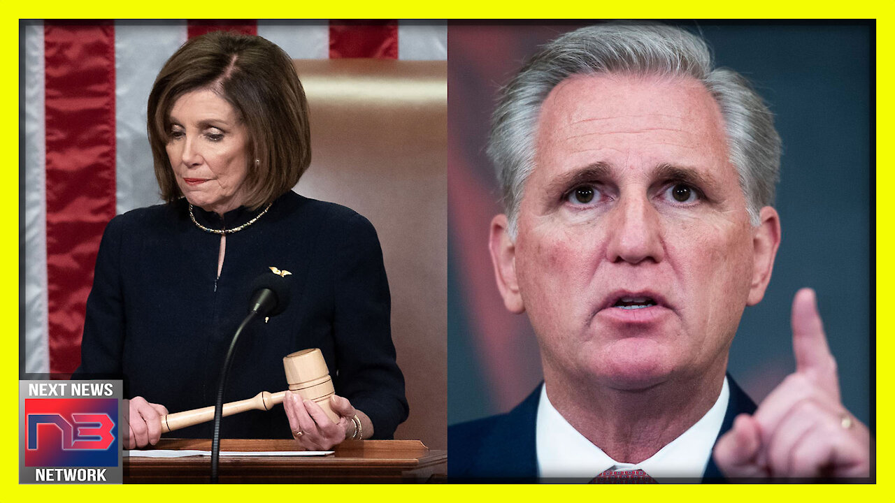 SECONDS Before She held the Gavel Again, Kevin McCarthy PUMMELS Pelosi on House Floor