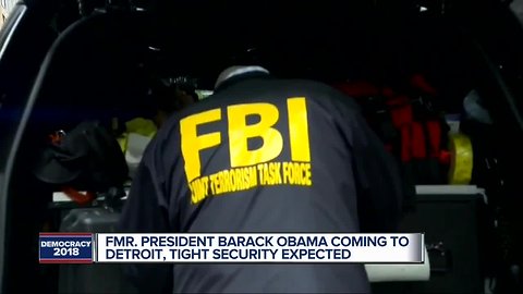 Fmr. President Barack Obama coming to Detroit, tight security expected