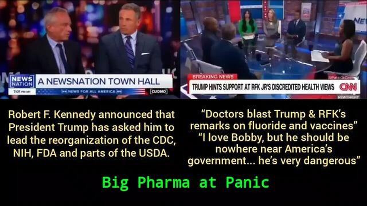 R.F. Kennedy: President Trump has asked him to lead the reorganization of the CDC, NIH, FDA 💉☠️💉