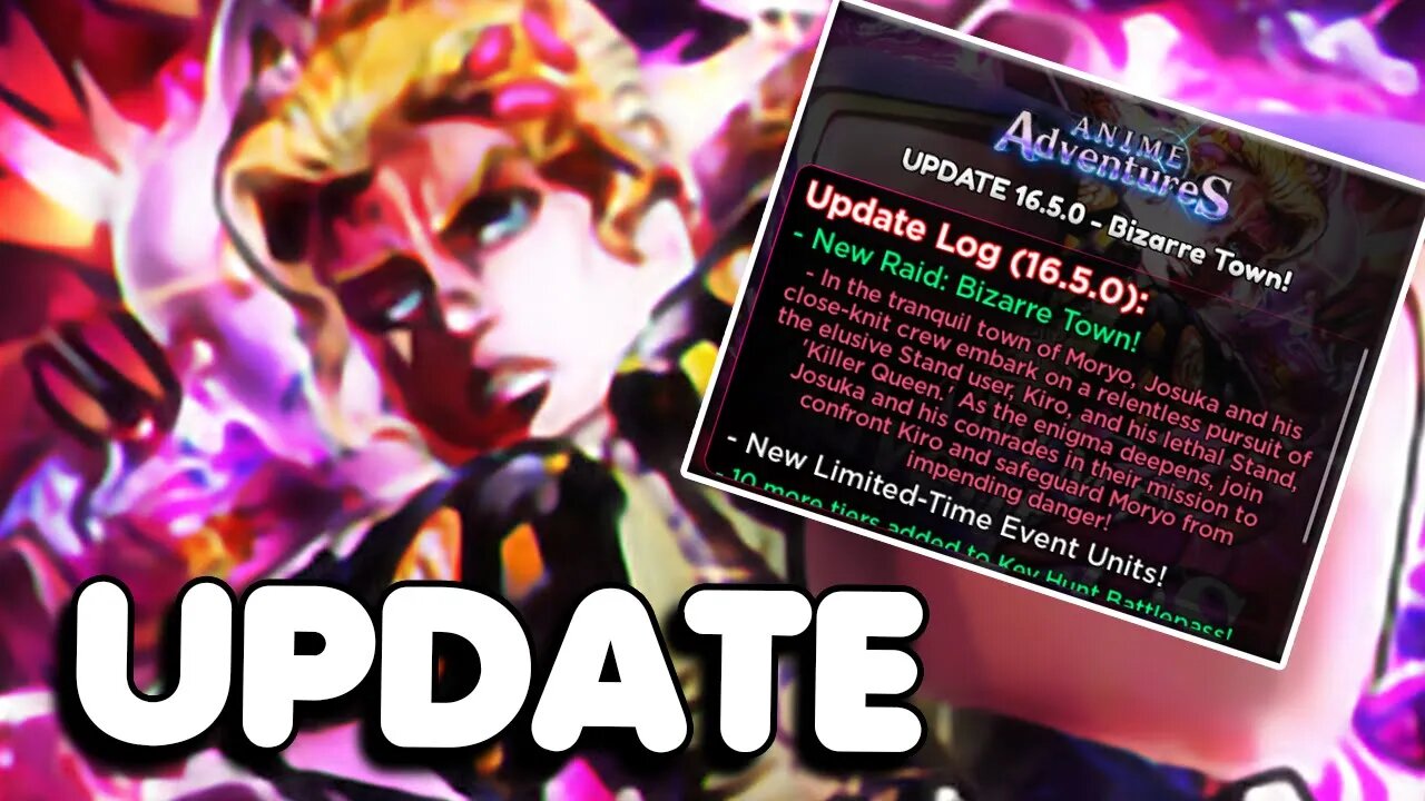 CONFIRA TUDO OQUE VEIO NA ATUALIZAÇÃO 16.5 DE ANIME ADVENTURES (UPDATE)