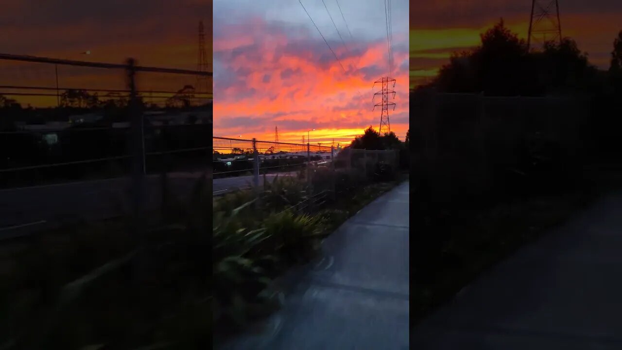 Jumping on the bike path from Lincoln Road